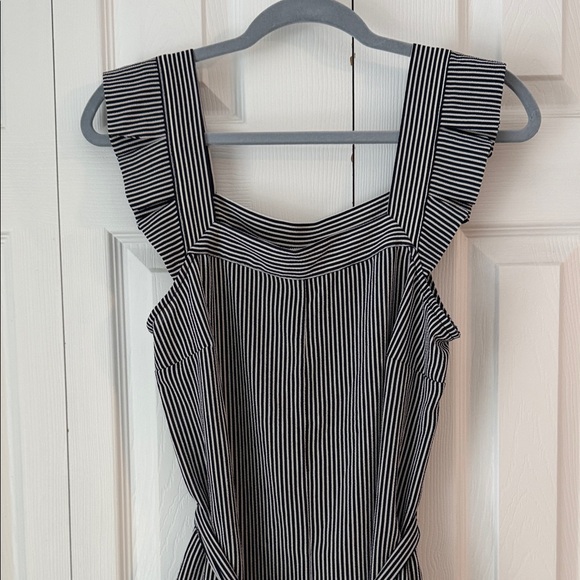 Monteau Black and White Striped Jumpsuit - Picture 4 of 8